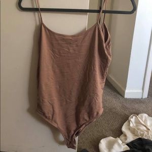 Zara nude bodysuit with low back